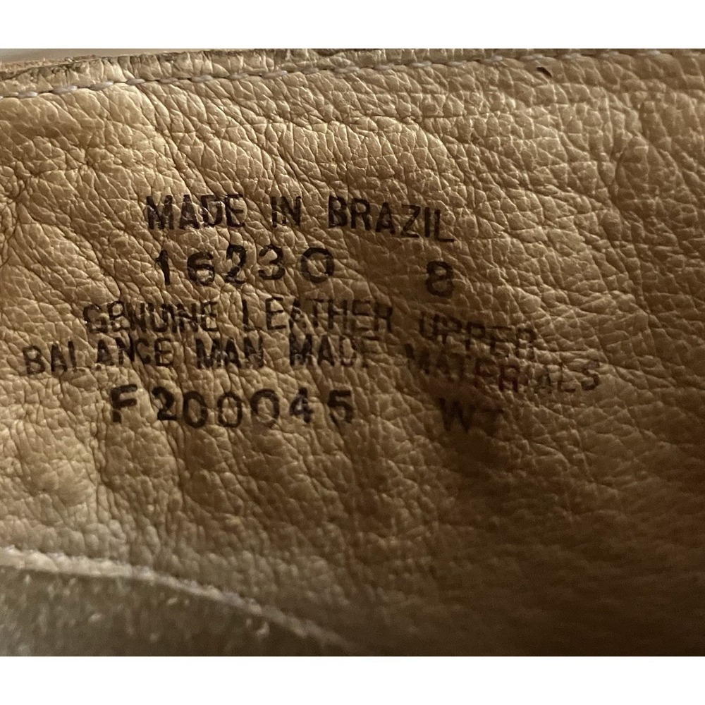 Ariat Leather Kiltie Festival Western Ankle Boots Made In Brazil Moc Toe‎ Tan 8 - Picture 11 of 16